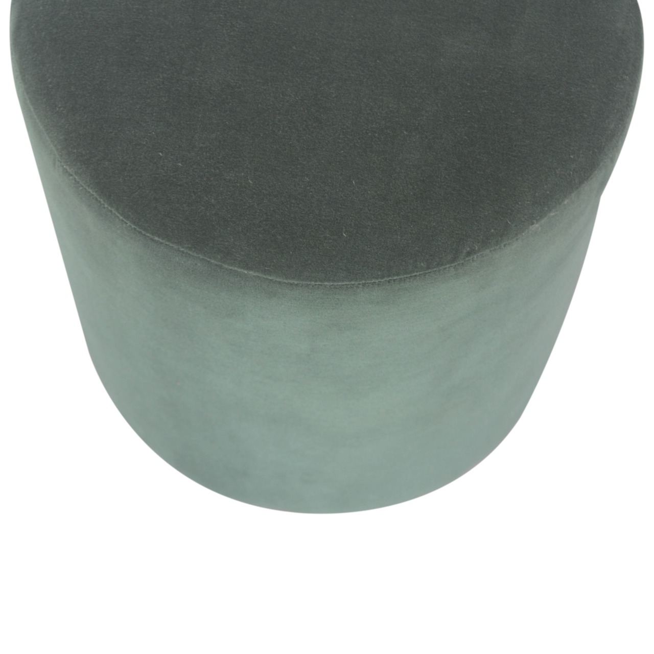 Emerald Footstool with Wood Base - Image 7