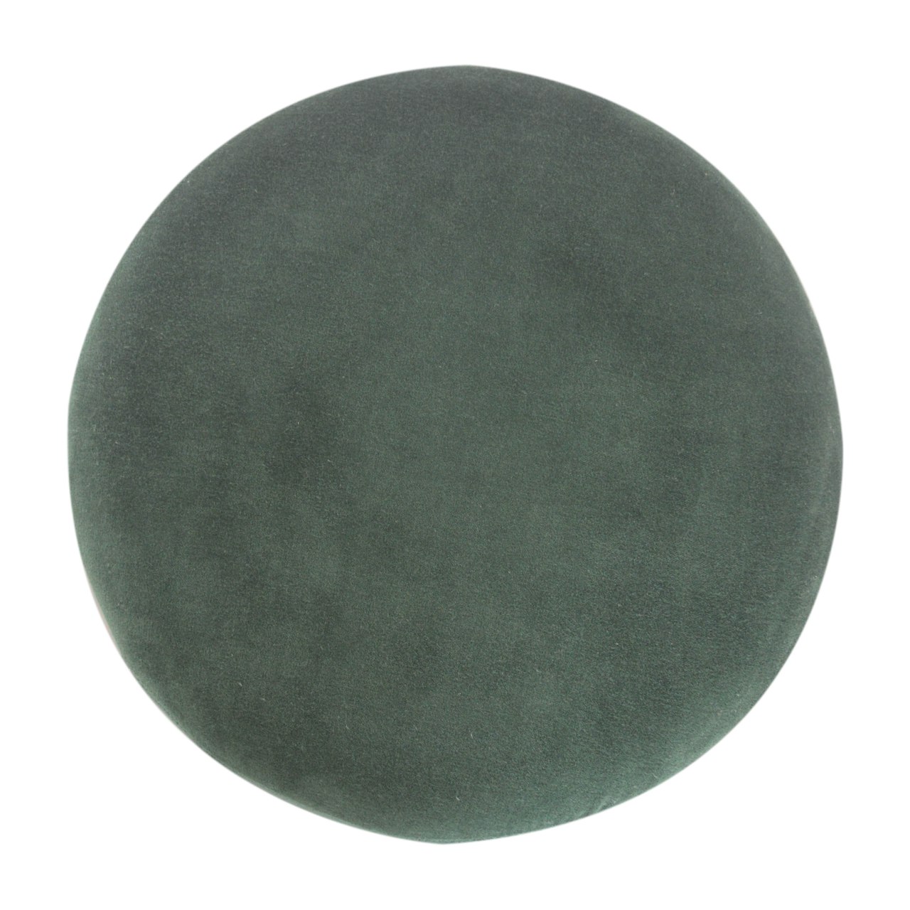 Emerald Footstool with Wood Base - Image 3