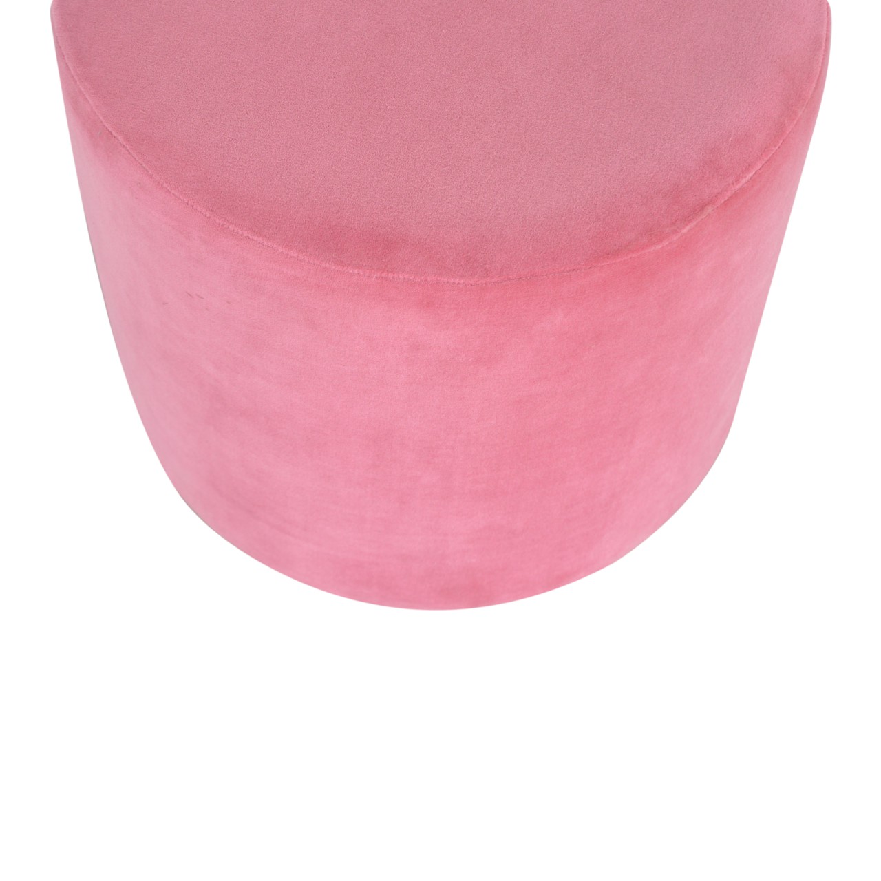 Large Pink Footstool with Gold Base - Image 6