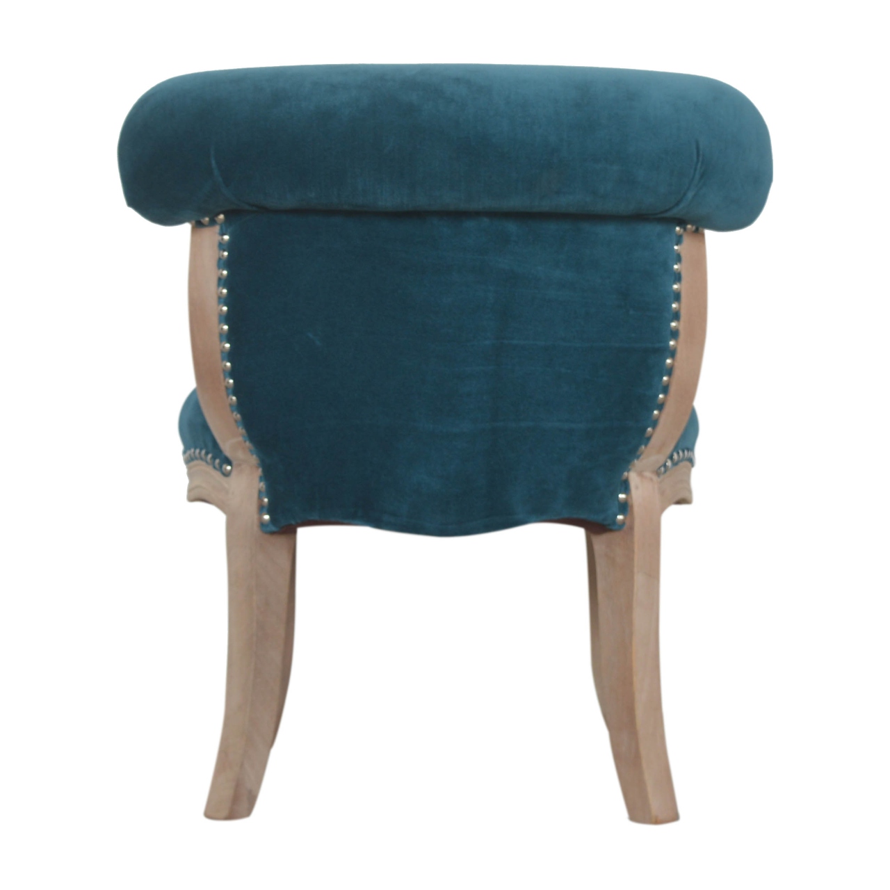Teal Velvet Studded Chair - Image 10