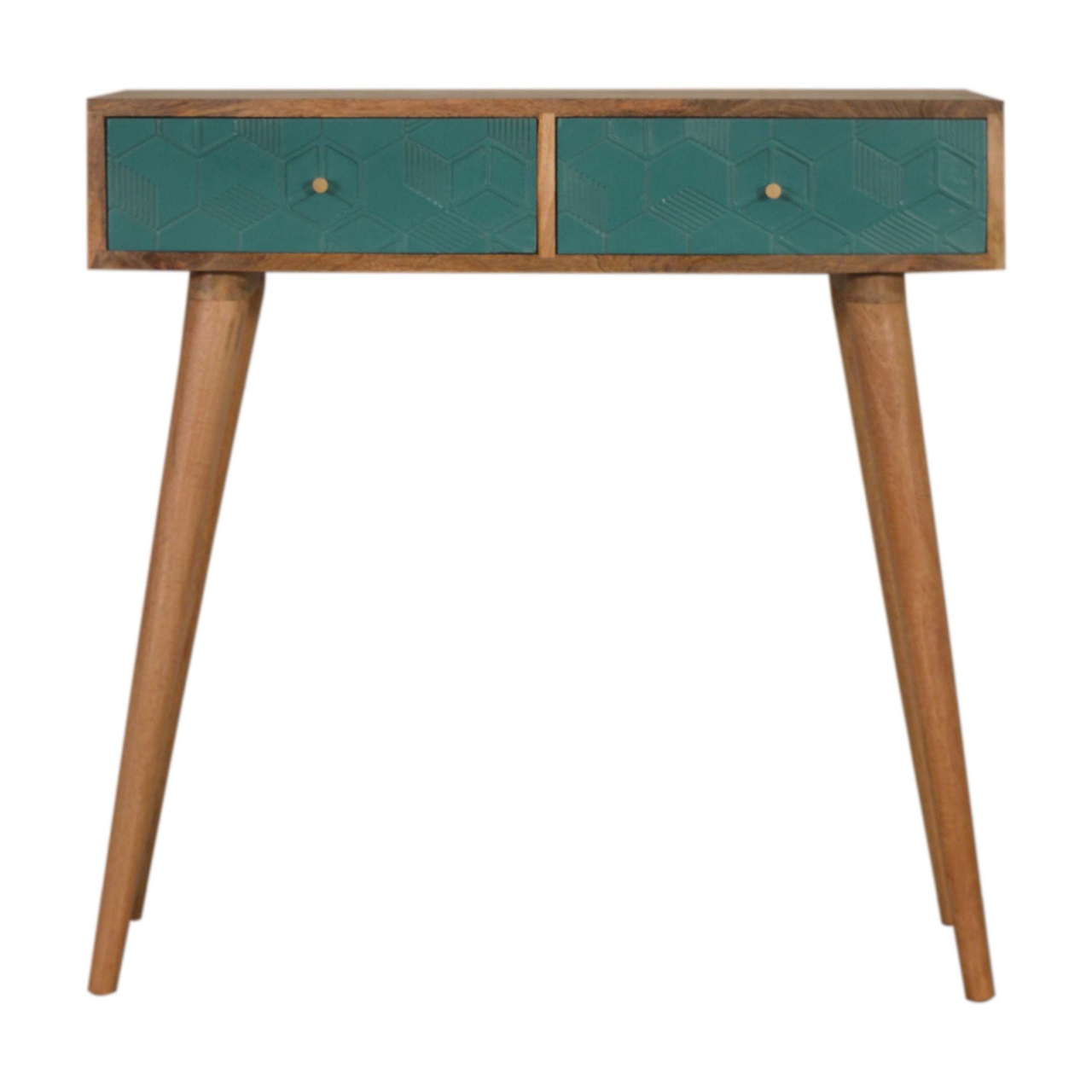 Acadia Teal Console Table
