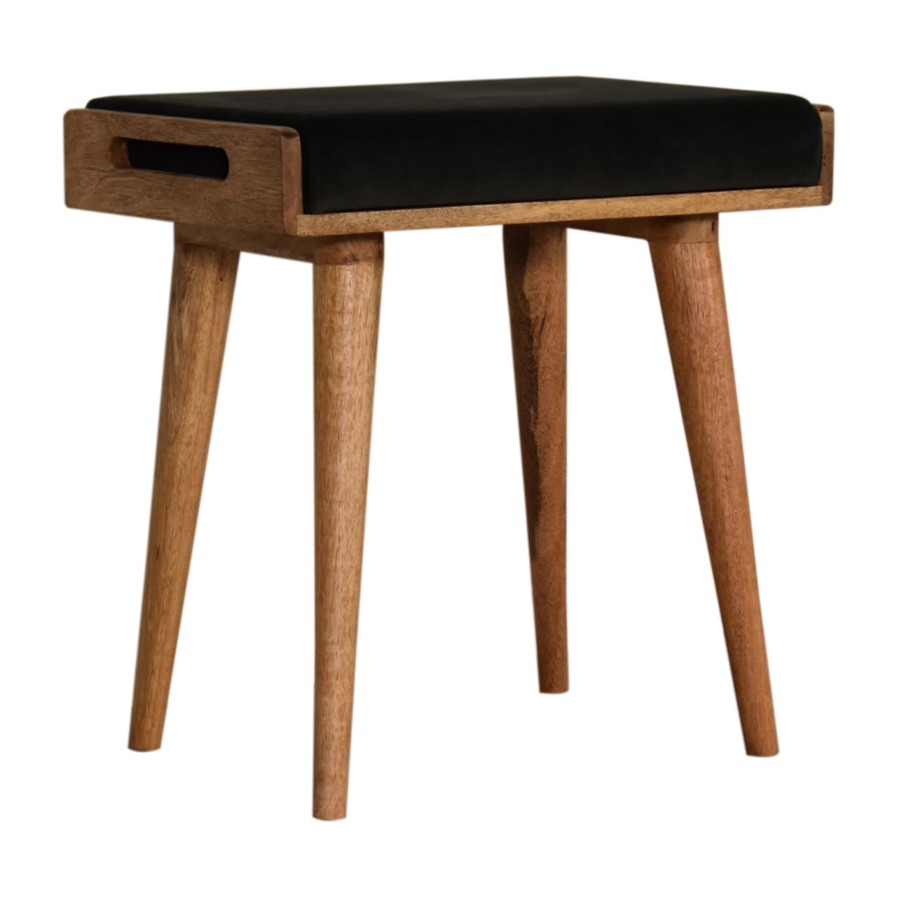 Emerald Velvet Tray Style Footstool - Image 10