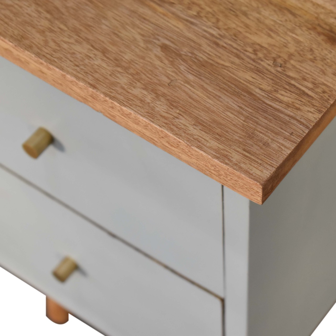 Sky Blue Hand Painted Bedside - Image 6