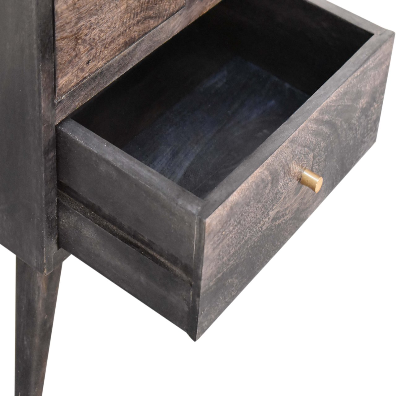 Multi Drawer Ash Black Bedside - Image 7