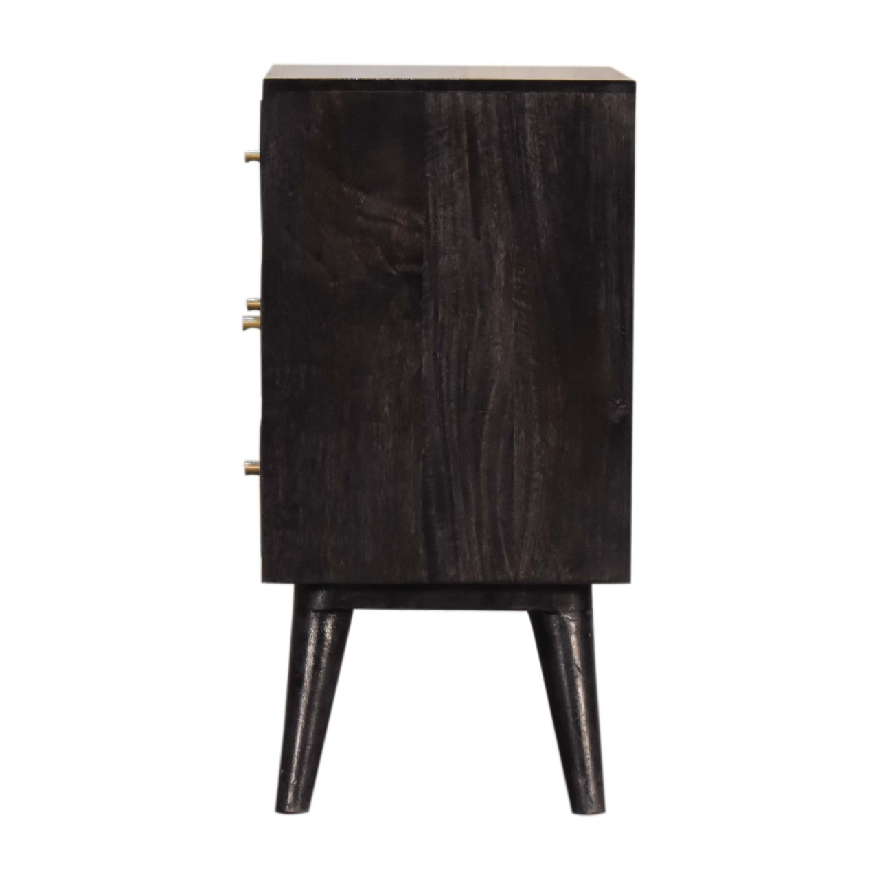 Multi Drawer Ash Black Bedside - Image 9