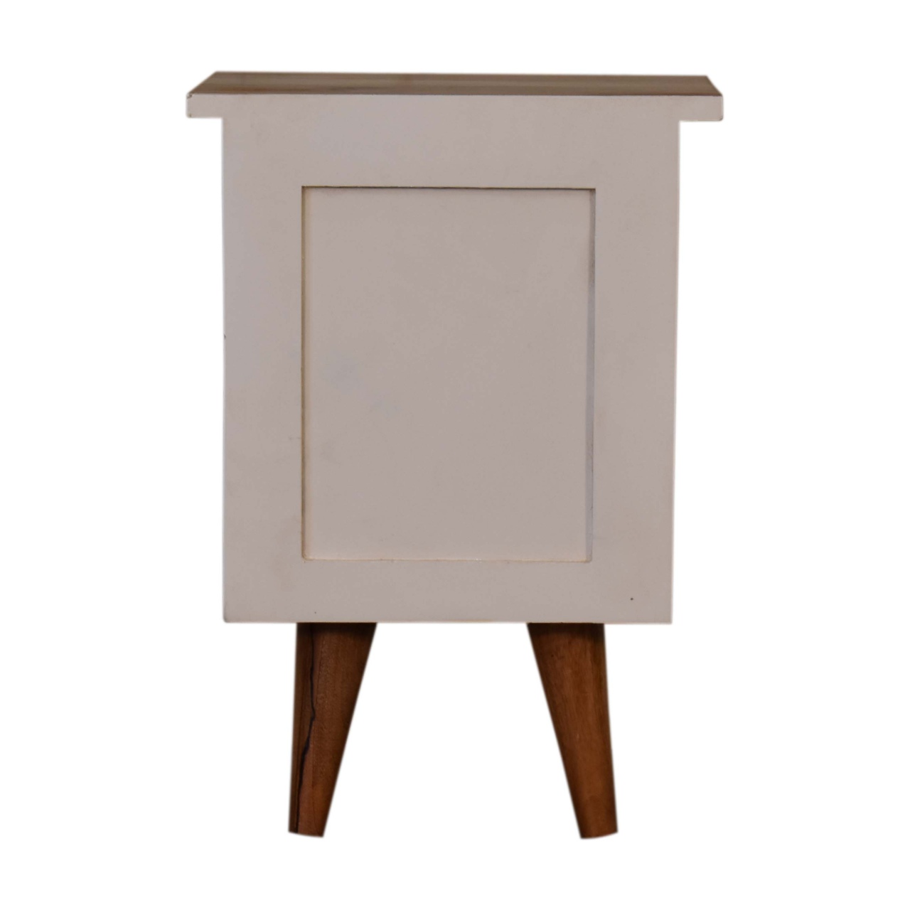 White Hand Painted Bedside - Image 10