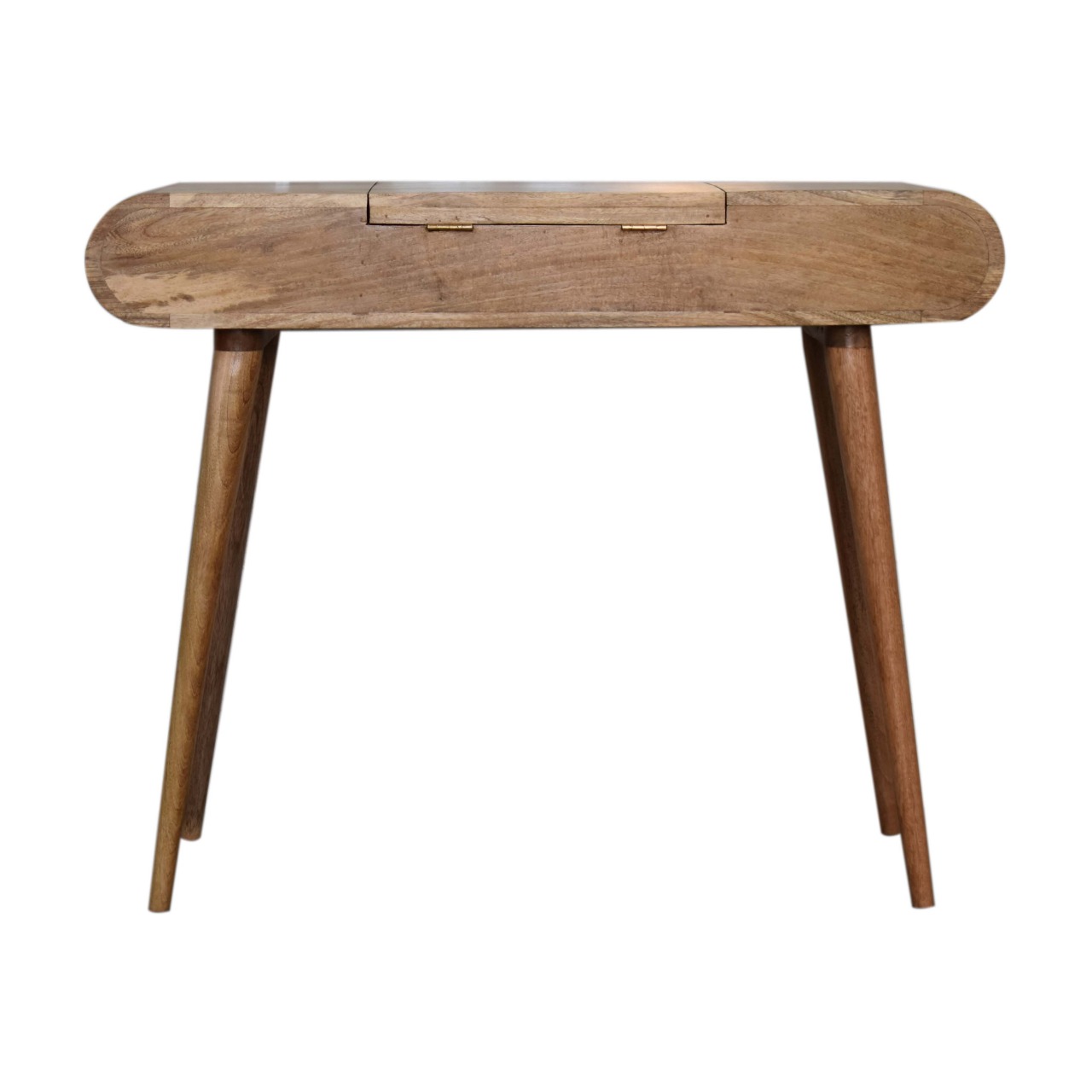 Oak-ish Round Dressing Table - Image 10