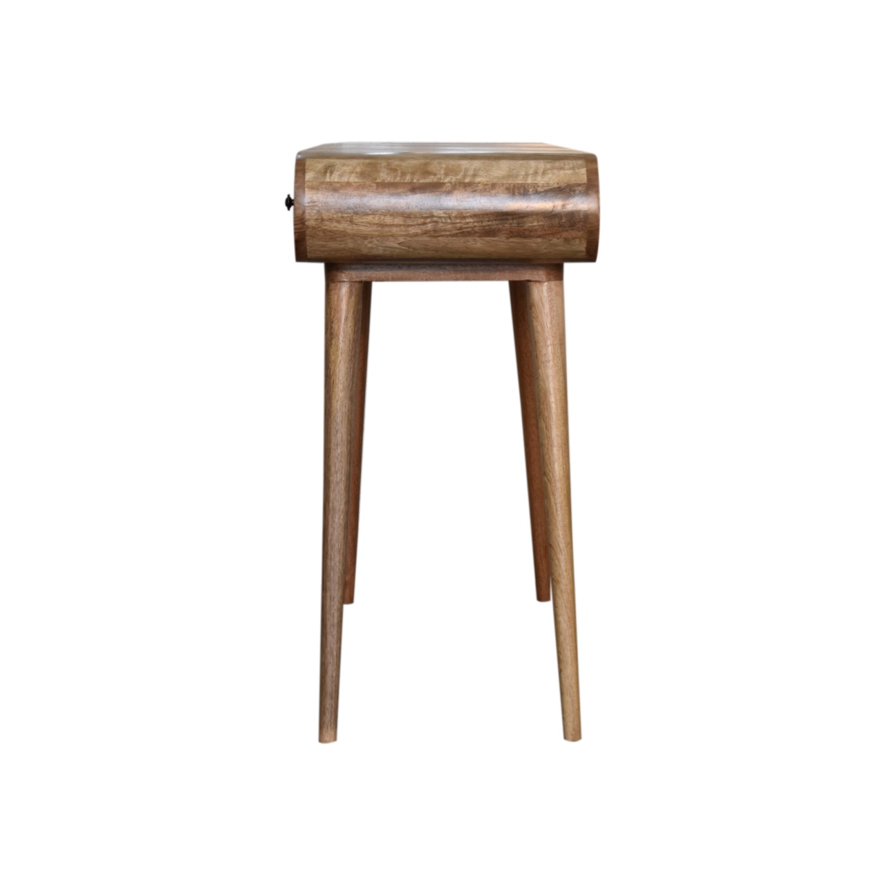 Oak-ish Round Dressing Table - Image 9