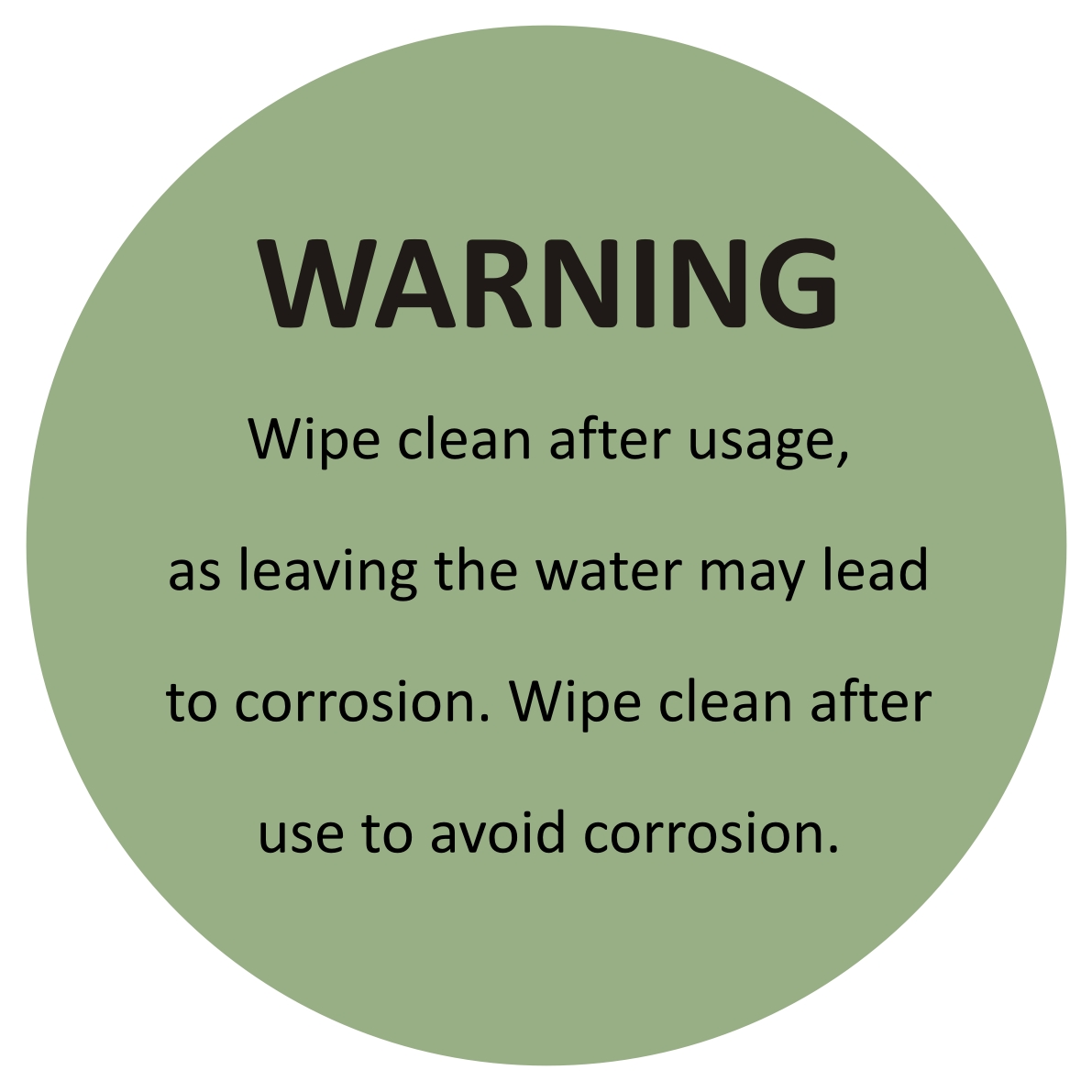 warning on coats & umbrellas