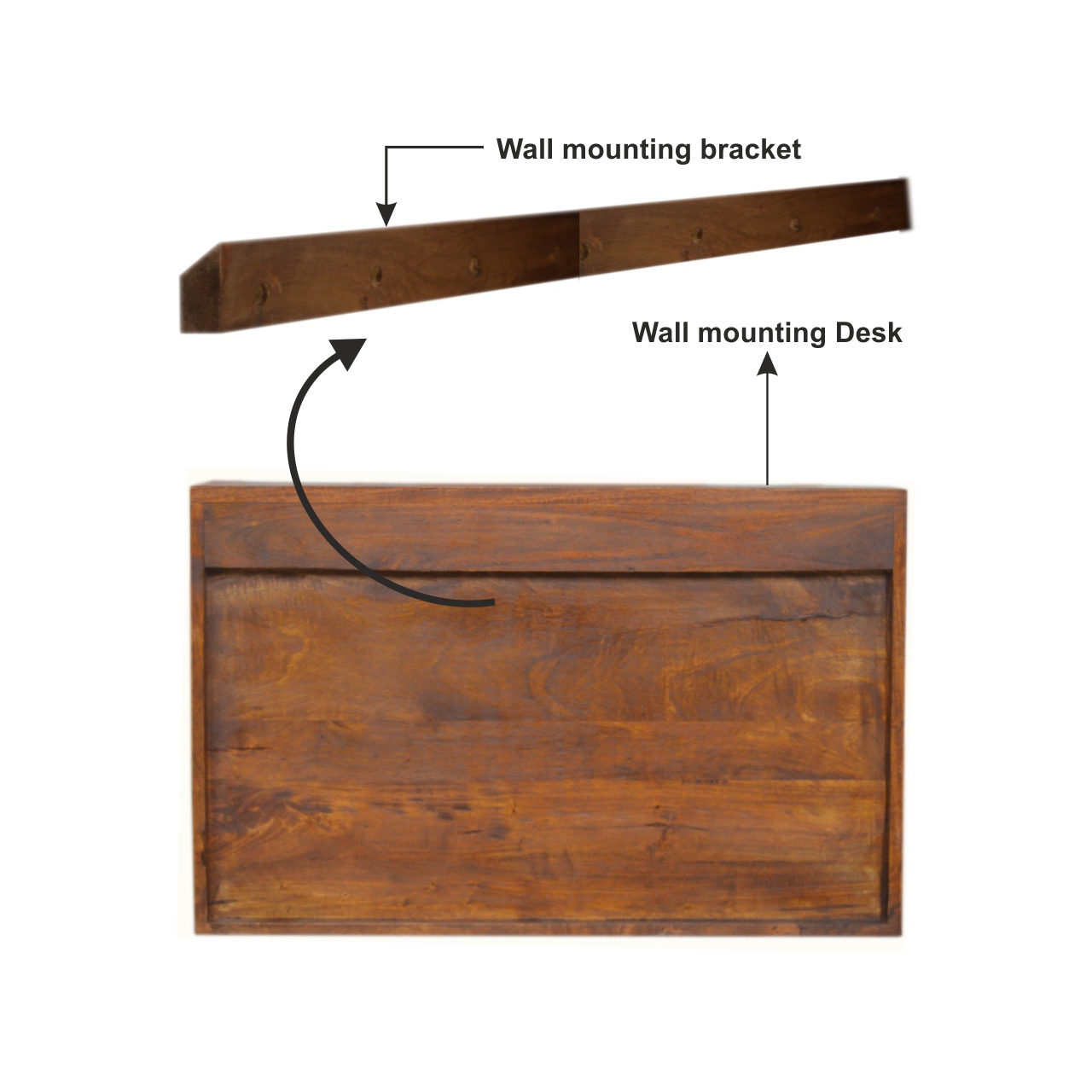 in1441 geometric brass inlay flip down writing desk