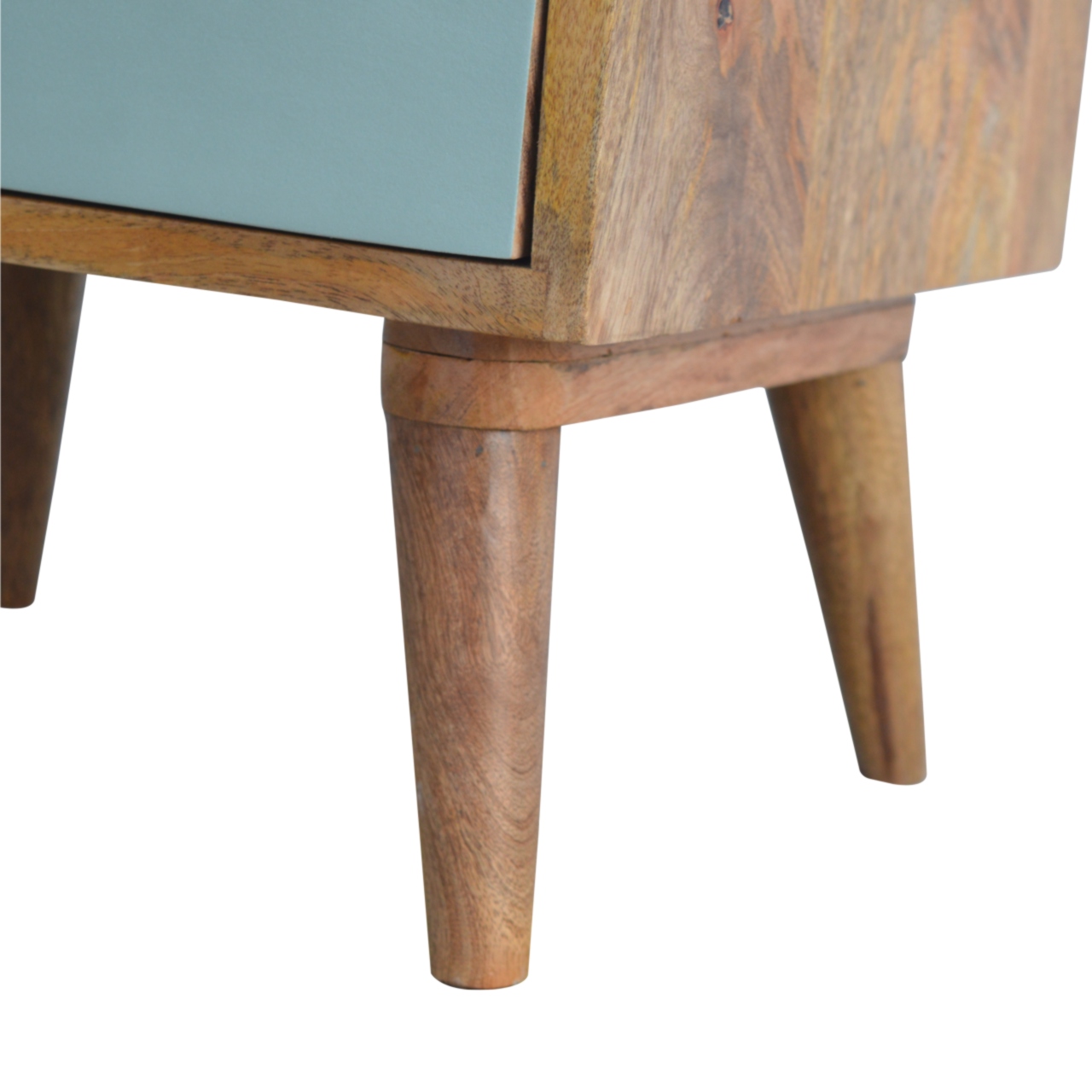 in277 green gradient 3 drawer hand painted bedside