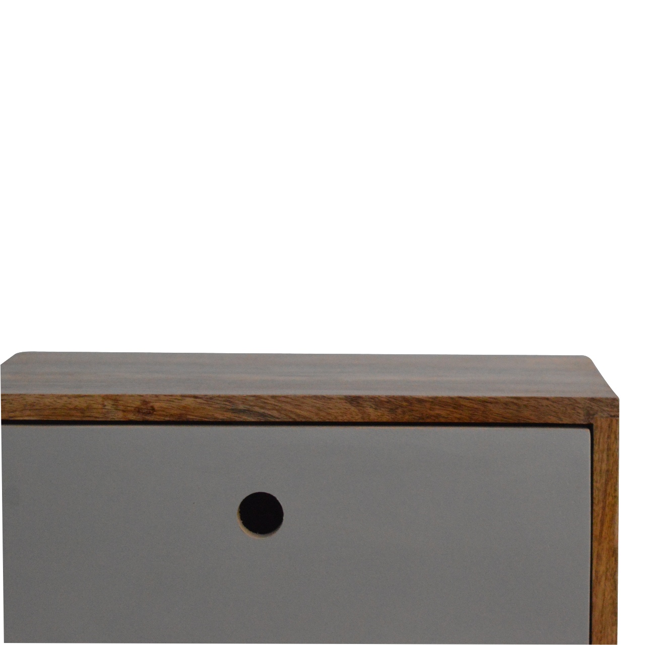 in329 two tone hand painted bedside