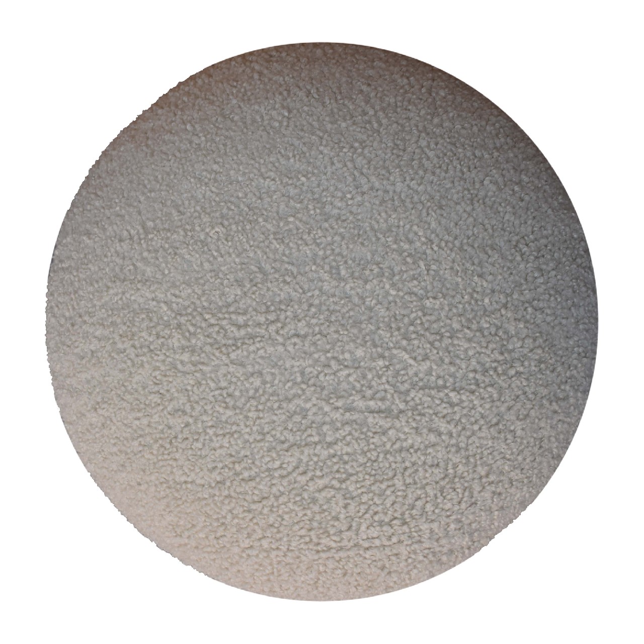 in3479 cream boucle mushroom footstool