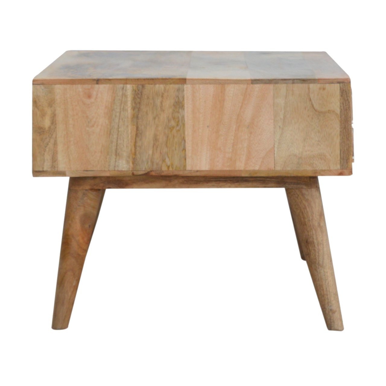 in449 sleek white carved coffee table