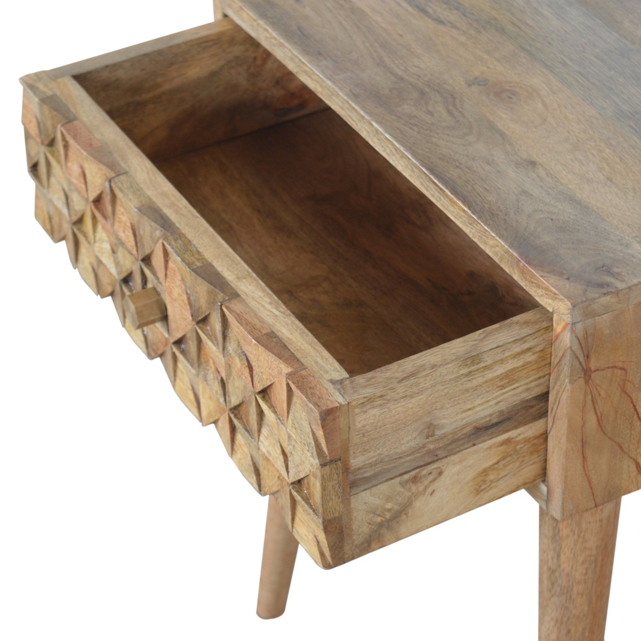 in854 diamond carved bedside