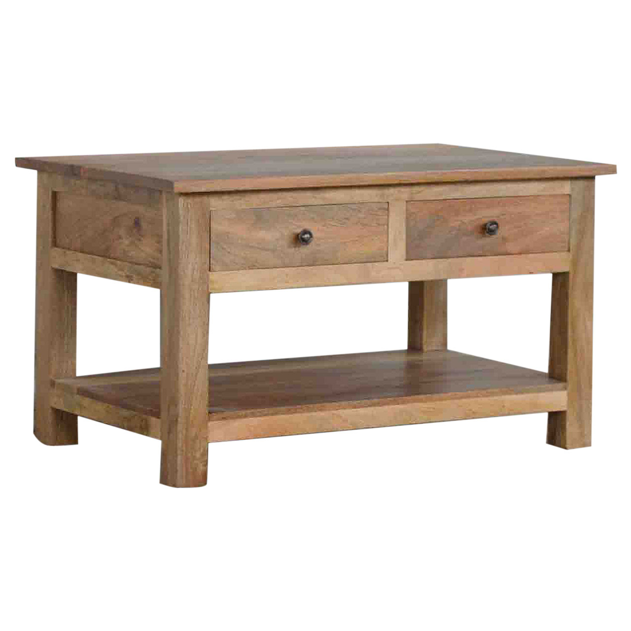 country style coffee table with 4 drawers