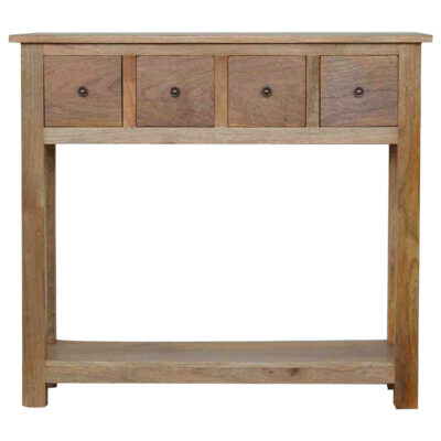 country style coffee table with 4 drawers