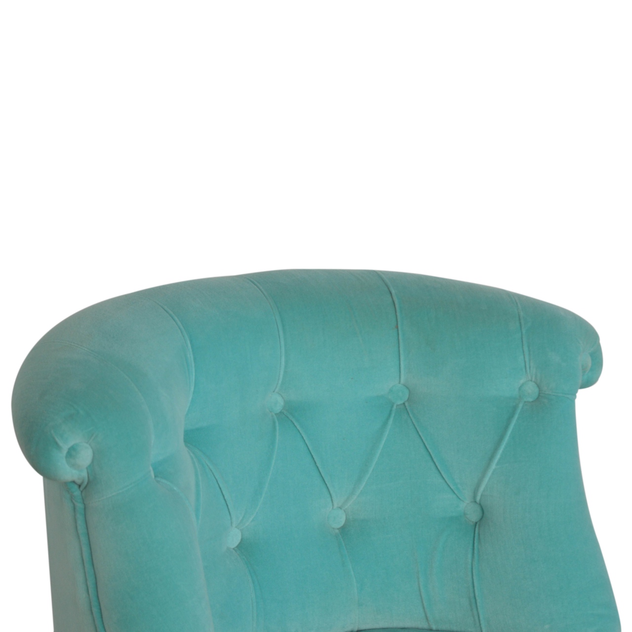 in1455 turquoise velvet accent chair