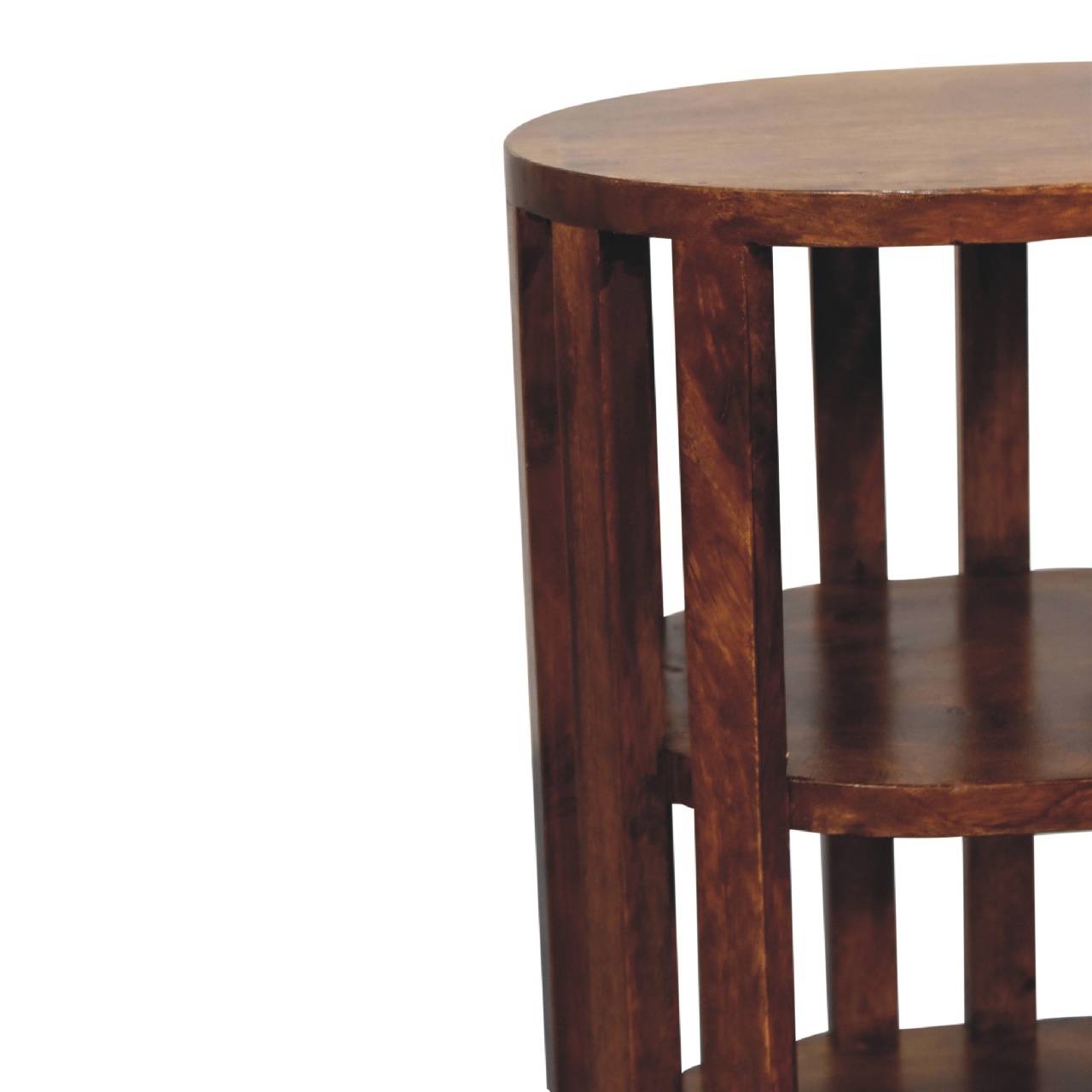 in3551 ariella chestnut double shelf bedside