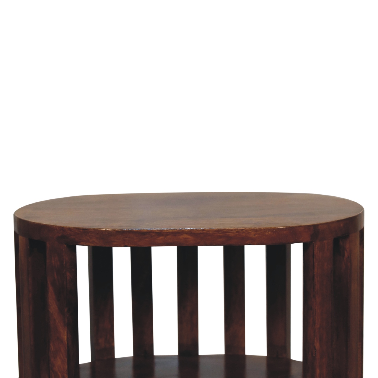 in3551 ariella chestnut double shelf bedside