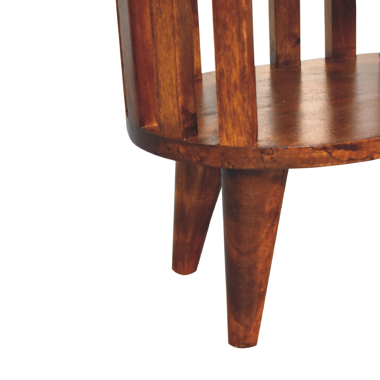 in3551 ariella chestnut double shelf bedside