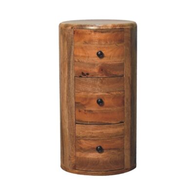 in3603 oak ish drum chest