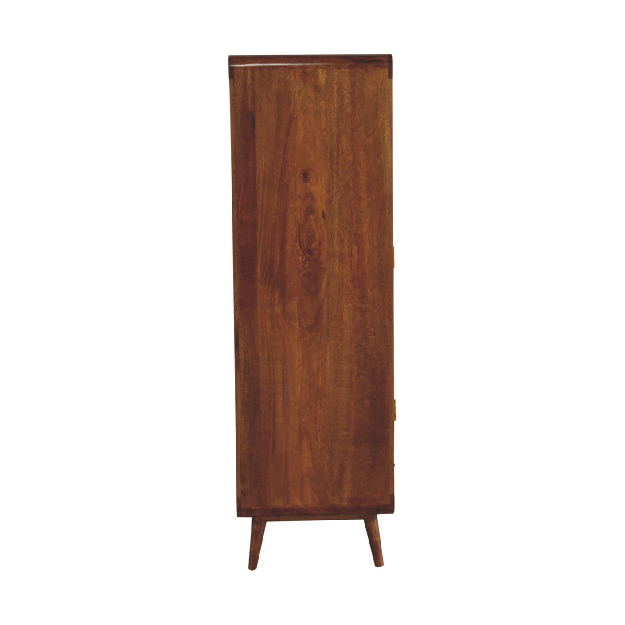 in3589 curved chestnut wardrobe