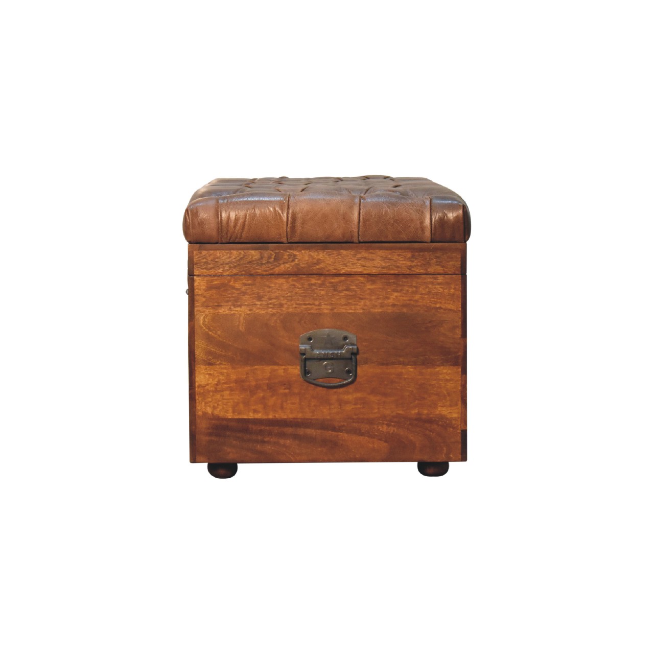 in3576 buffalo hide chestnut storage trunk