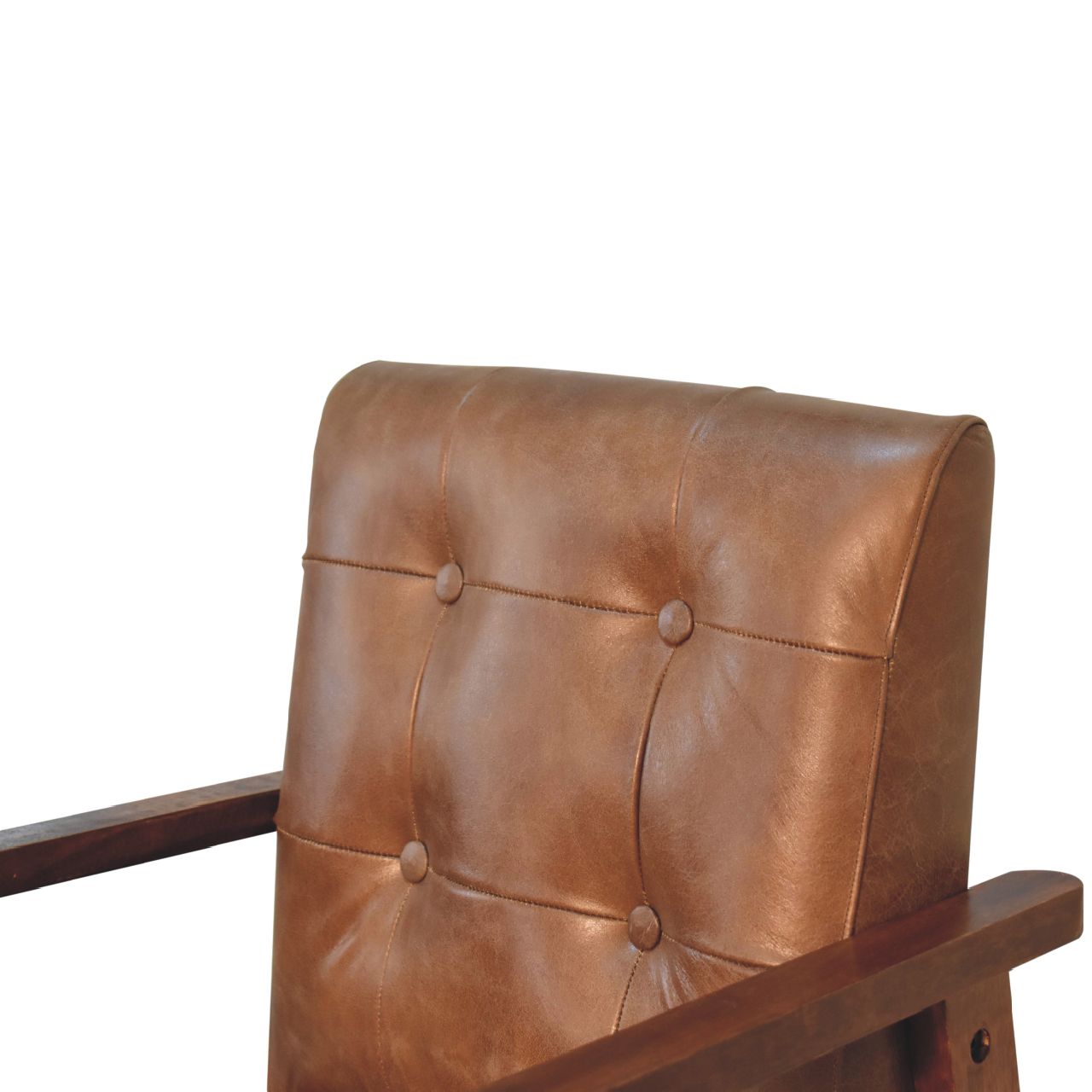 in3579 brown buffalo leather chair