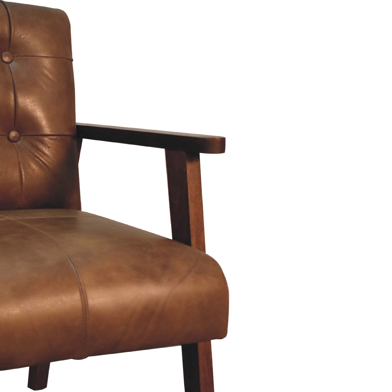 in3579 brown buffalo leather chair