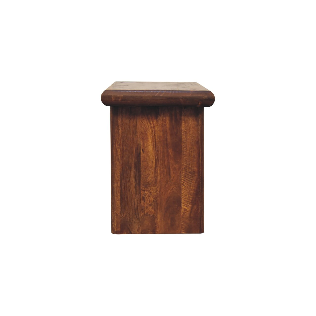 Wooden stool isolated on white background