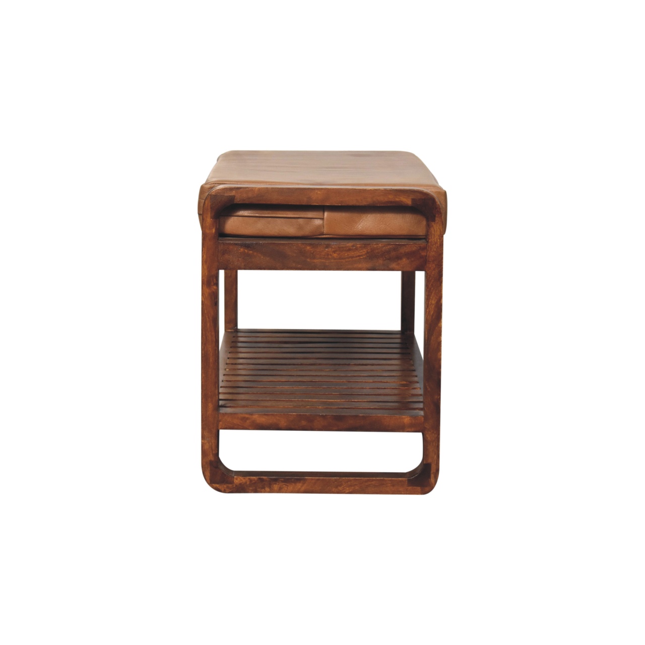 Small Buffalo Slatted Hallway Bench - Image 9