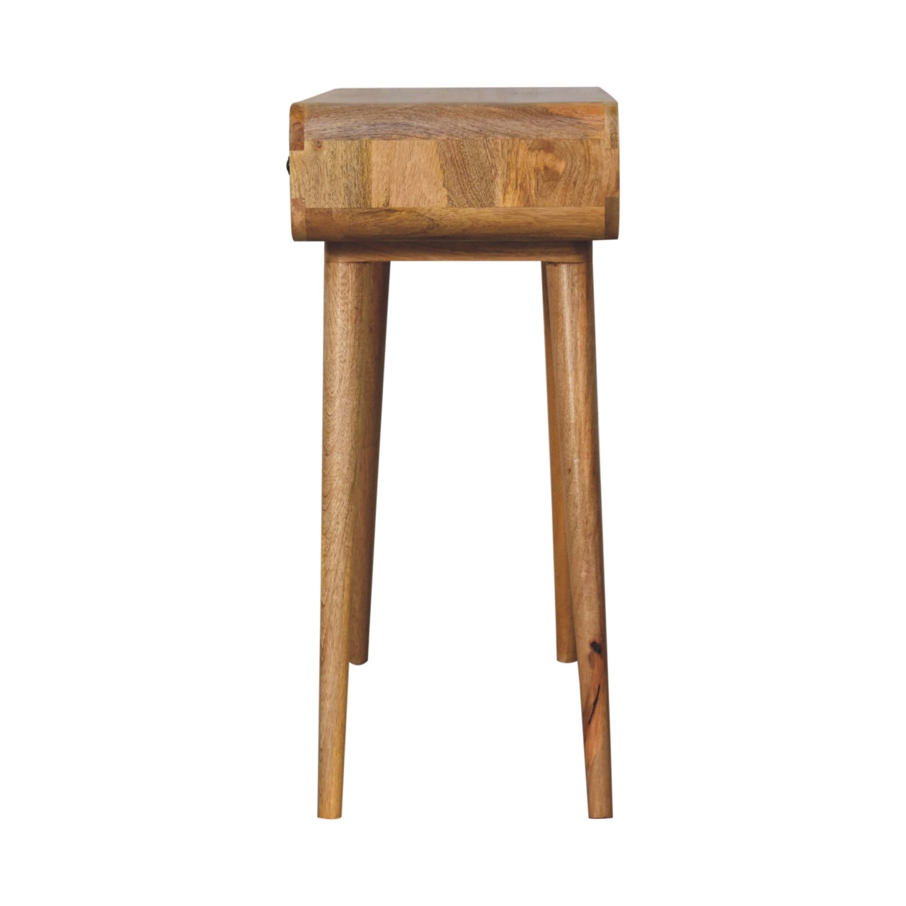 Oak-ish Curved Hallway Table - Image 9