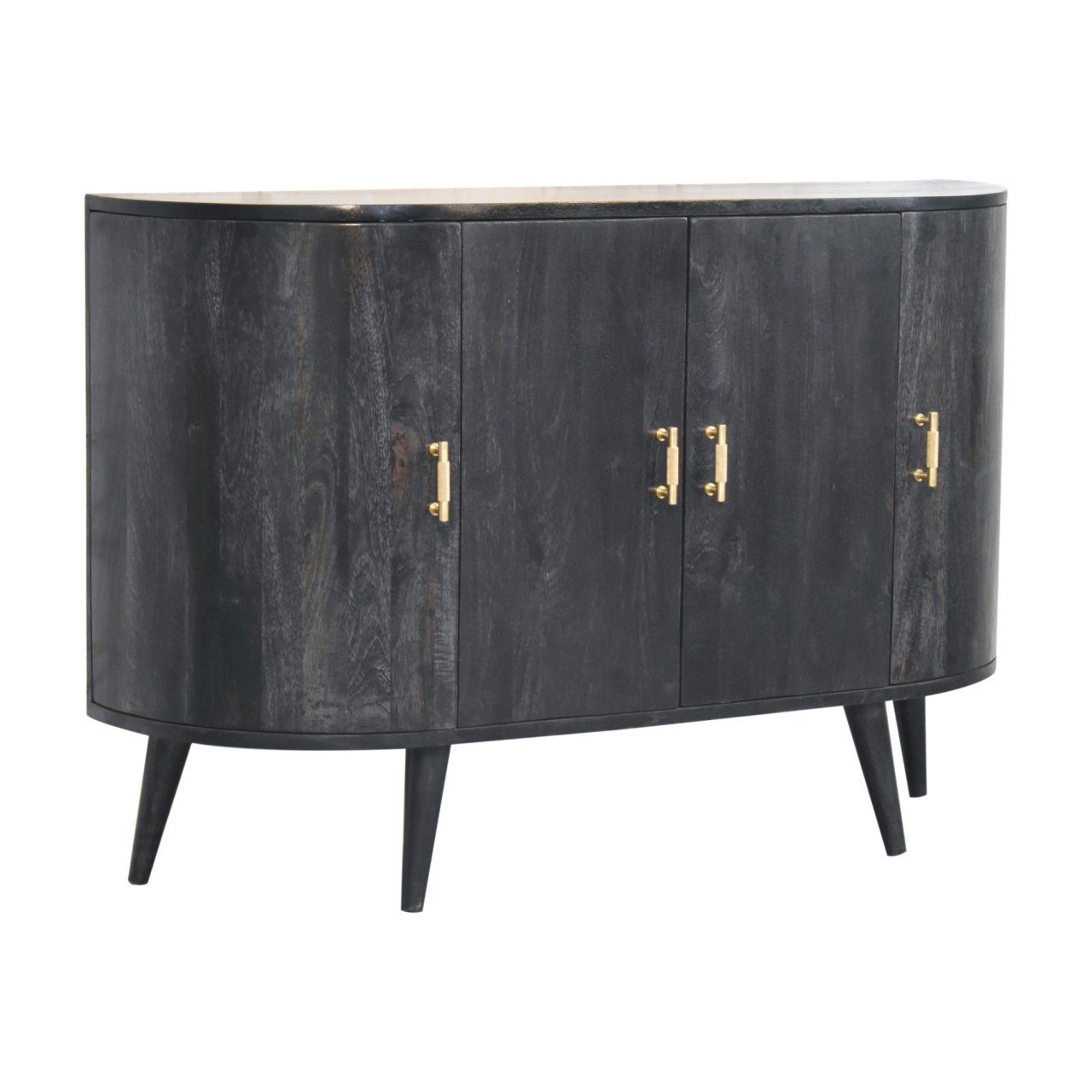 Ash Black T-Bar Quad Cabinet - Image 3