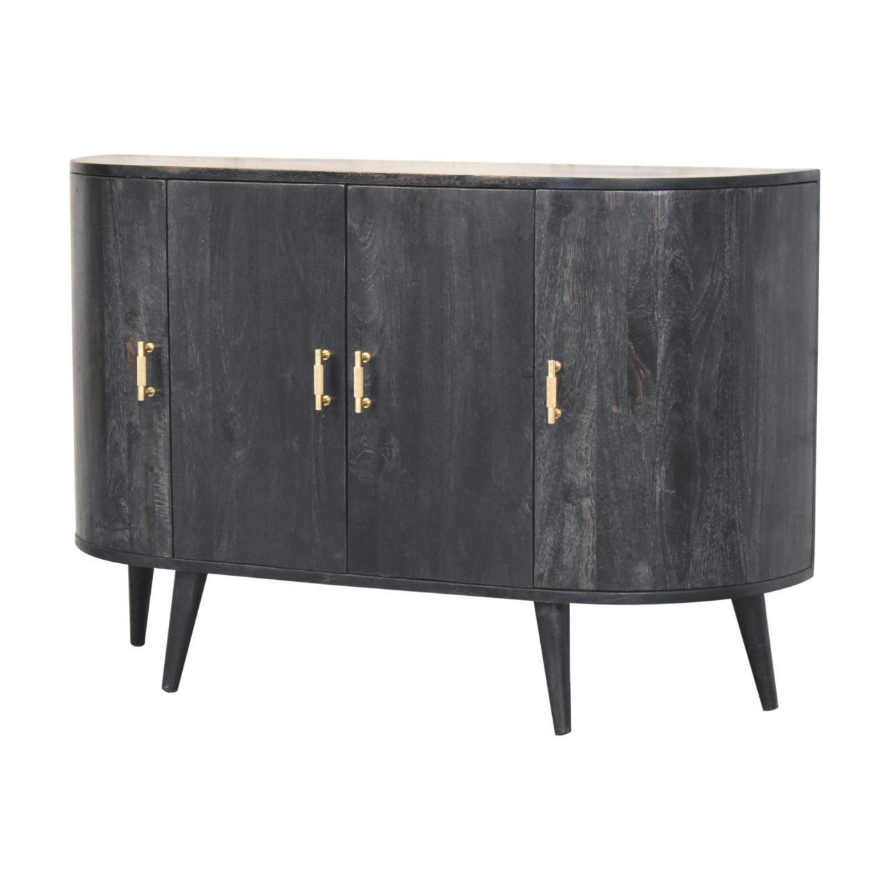 Ash Black T-Bar Quad Cabinet - Image 4