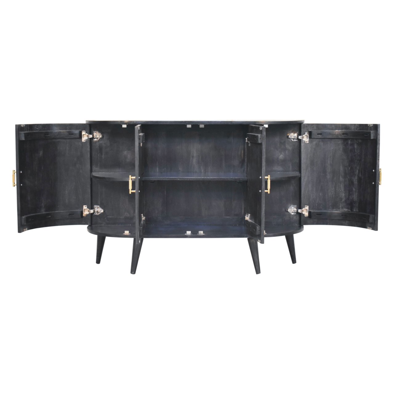 Ash Black T-Bar Quad Cabinet - Image 8
