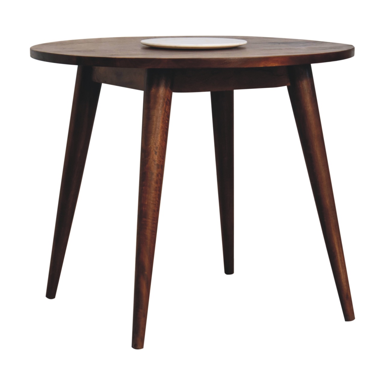 Chestnut Round Nordic End Table - Image 8