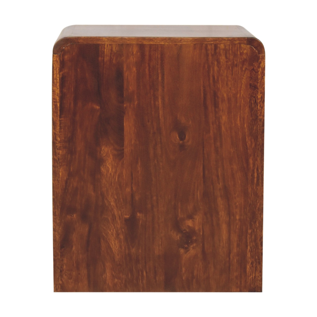 Chestnut T-Bar Rounded Bedside - Image 10