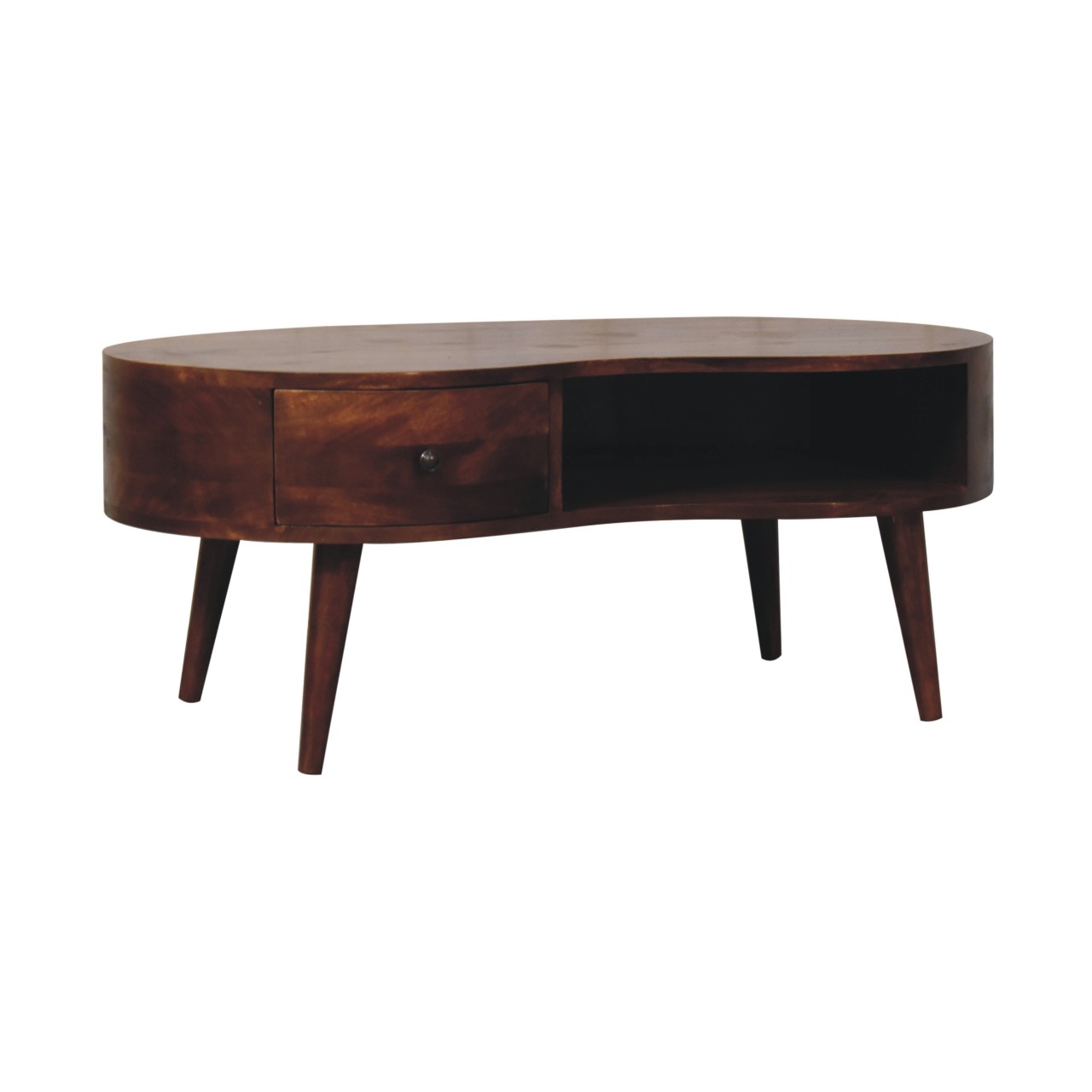 Large Chestnut Wave Coffee Table - Image 3