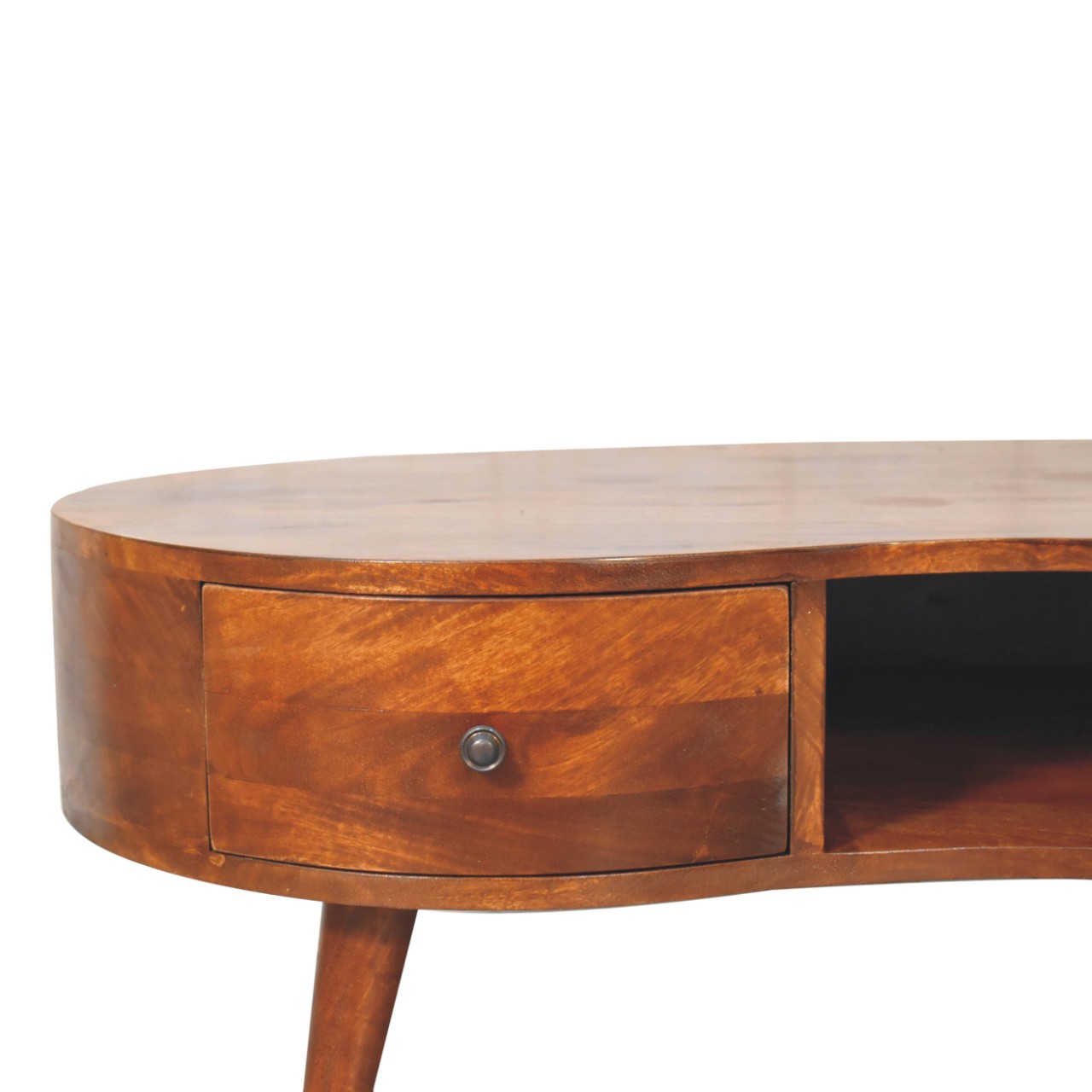 Large Chestnut Wave Coffee Table - Image 5