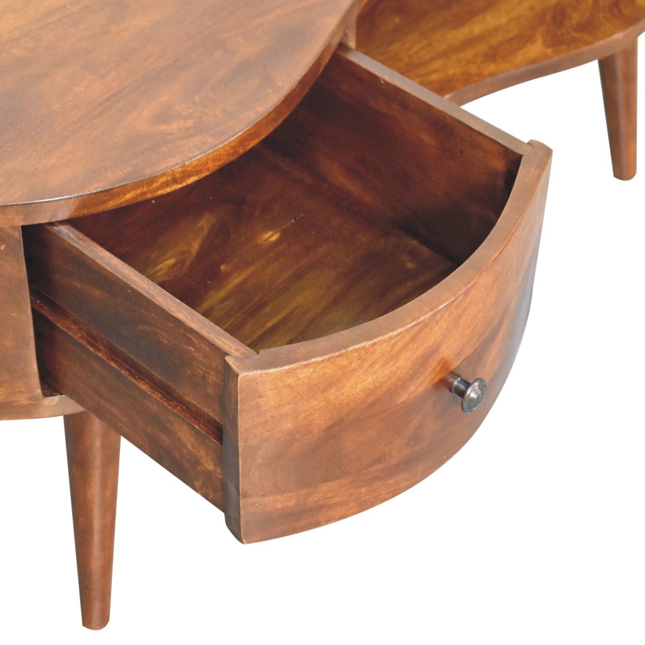 Large Chestnut Wave Coffee Table - Image 7