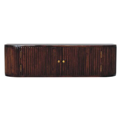 Chunky Chestnut Wall Mounted Console