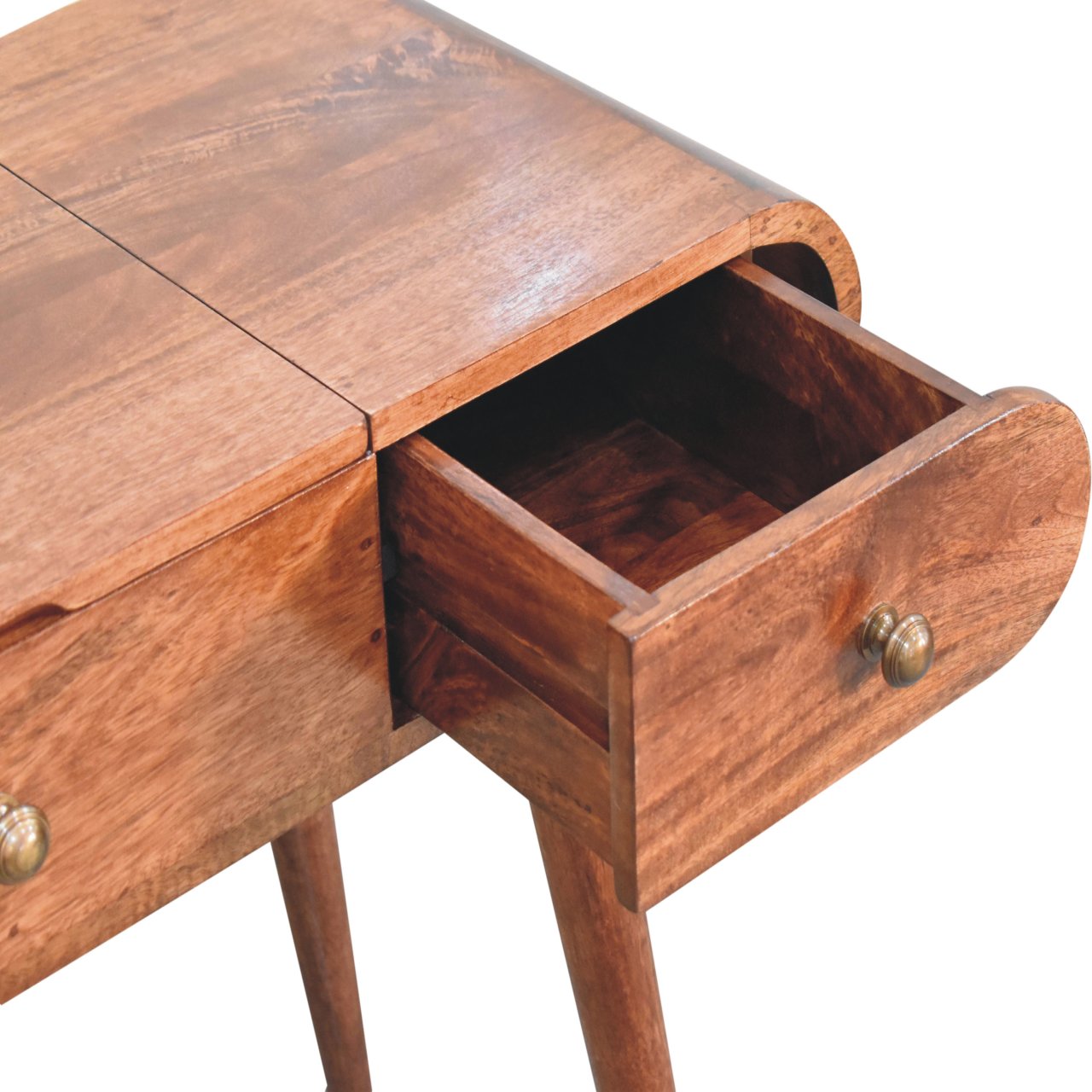 Honey Caramel Round Dressing Table - Image 6