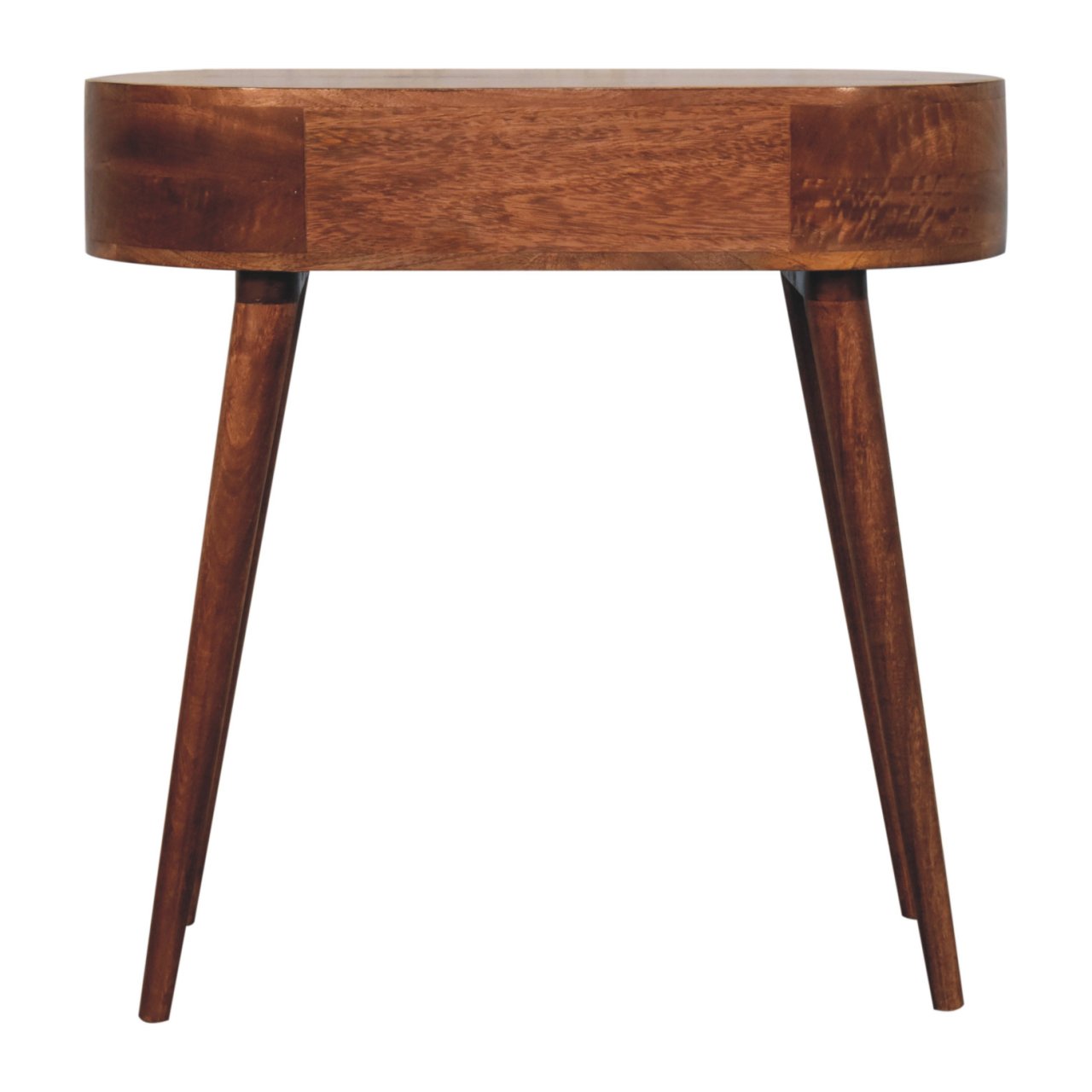 Honey Caramel Rounded Small Console Table - Image 10