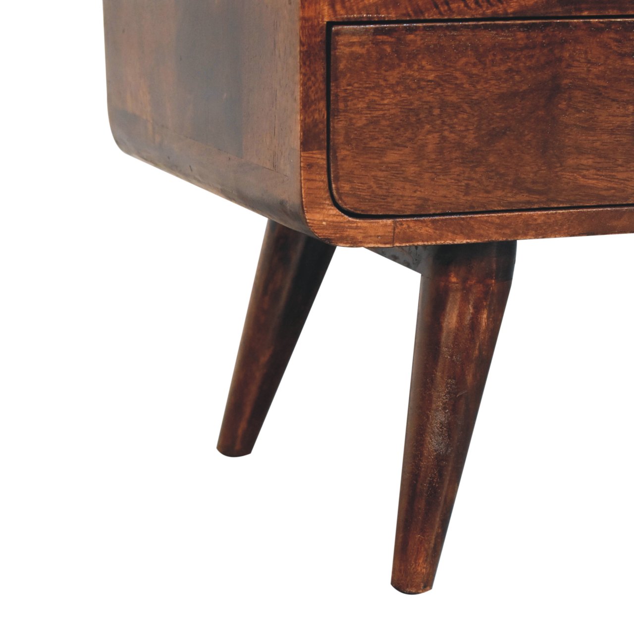 Curved California Walnut Media Unit - Image 8