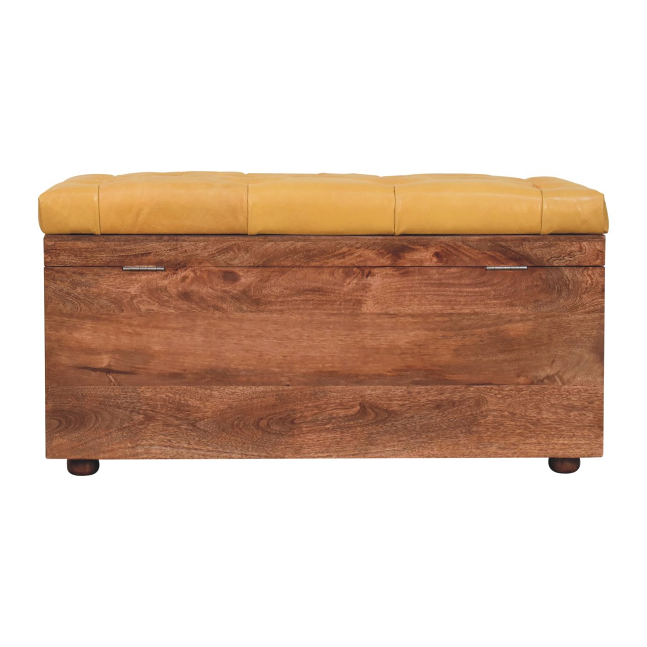 Buffalo Hide Honey Caramel Storage Trunk - Image 11