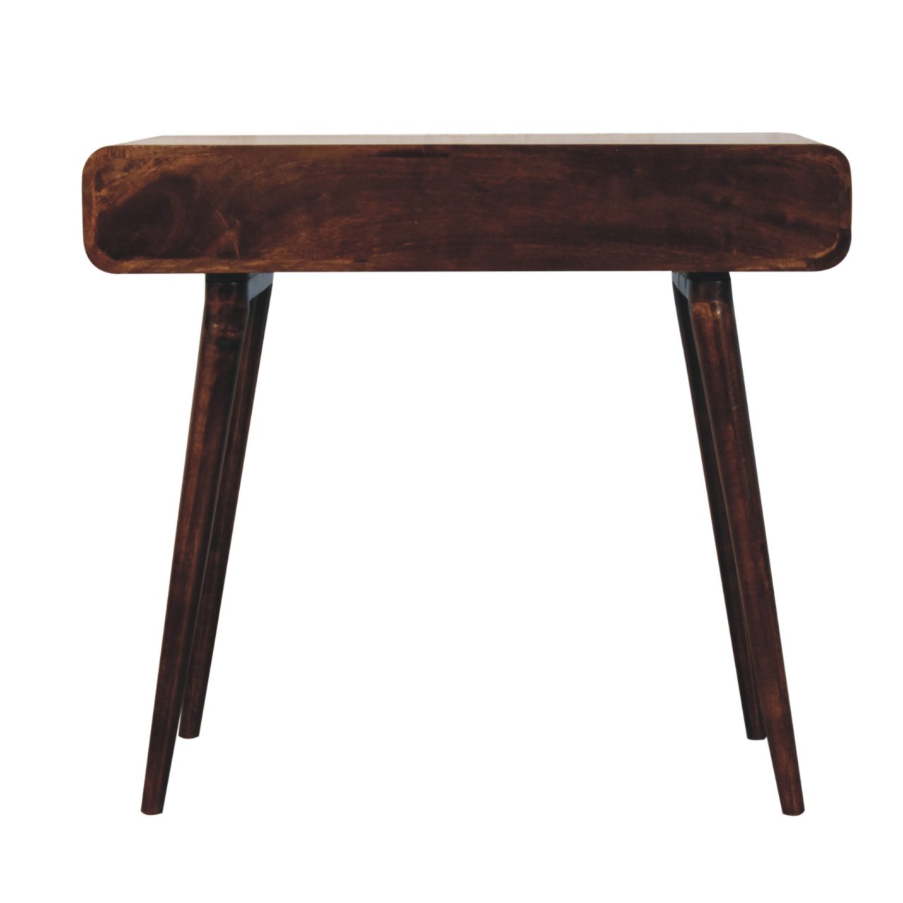 Curved California Walnut Writing Desk - Image 10