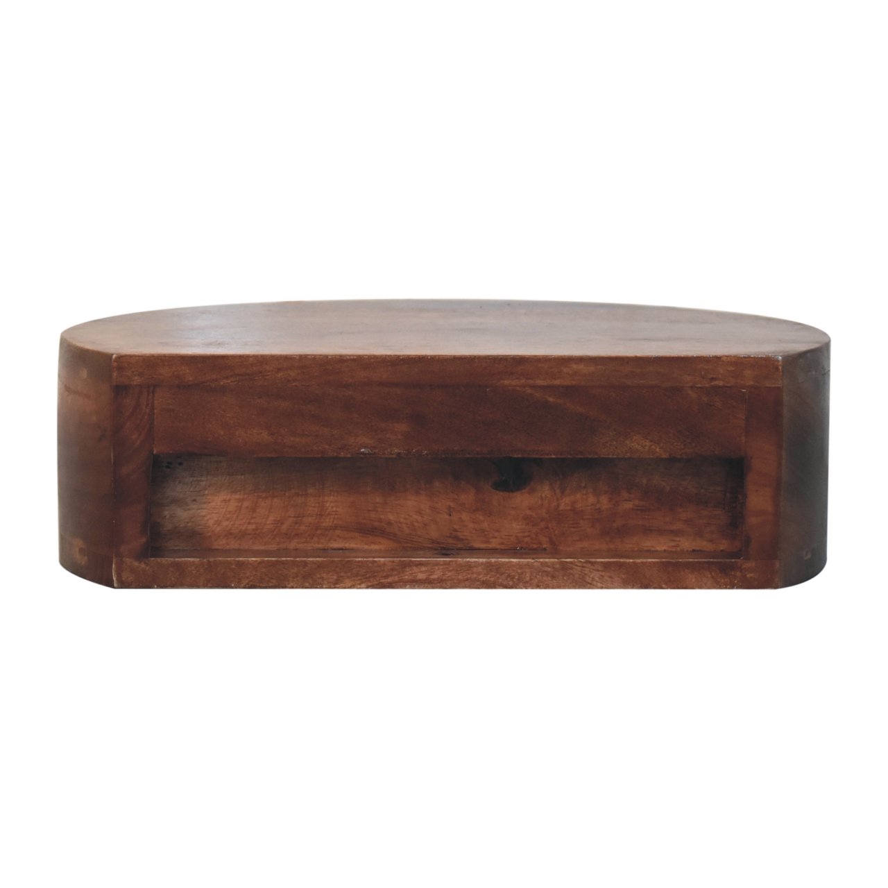 Honey Caramel Wall Mounted Rounded Bedside - Image 9