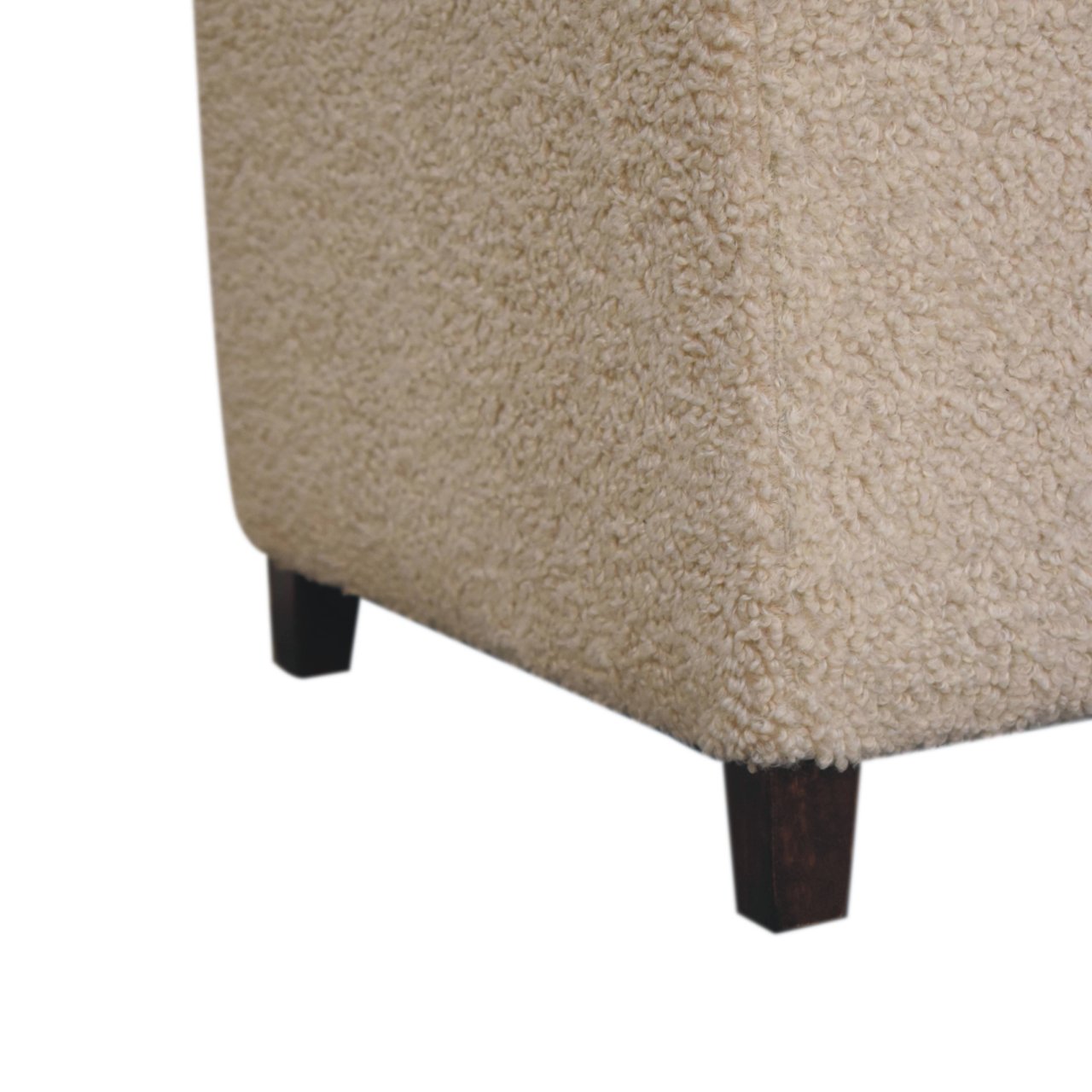 Bliss Cream Bouclé Ottoman - Image 8