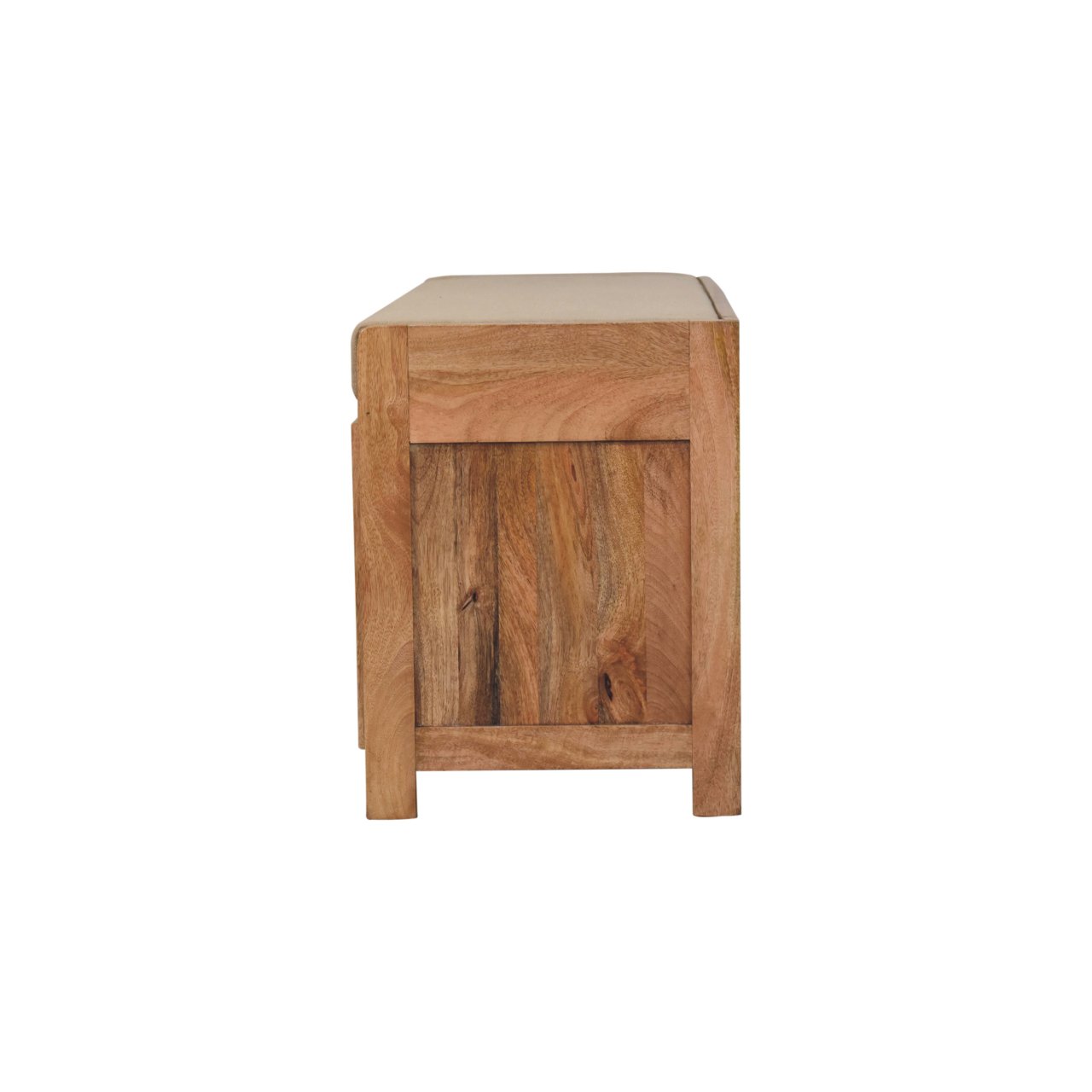 Shutter Oak-ish Shoe Bench - Image 9